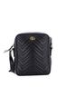 Gucci 100% Leather Black Gucci GG Marmont Zip Messenger Bag Matelasse Leather Small  One size - photo 1