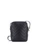 Gucci 100% Leather Black Gucci GG Marmont Zip Messenger Bag Matelasse Leather Small  One size - photo 4