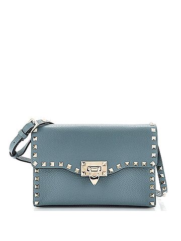 Valentino Garavani Valentino Garavani Rockstud Flip Lock Flap Bag Leather Medium  (view 1)