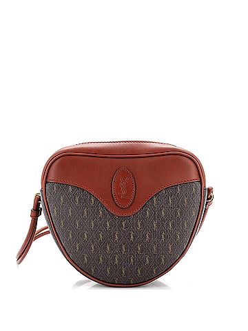 Saint Laurent Saint Laurent Le Monogramme Coeur Bag Monogram All Over Coated Canvas and Leather  (view 1)