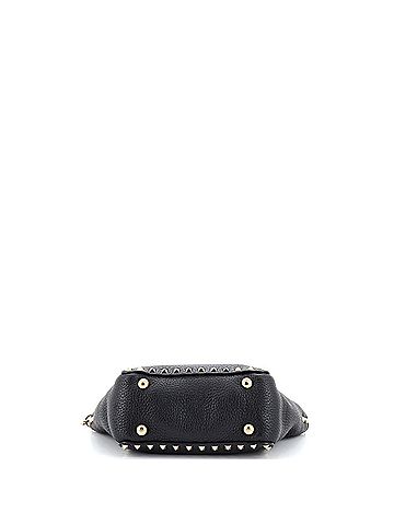 Valentino Garavani Valentino Garavani Rockstud Tote Pebbled Leather Mini  (view 2)