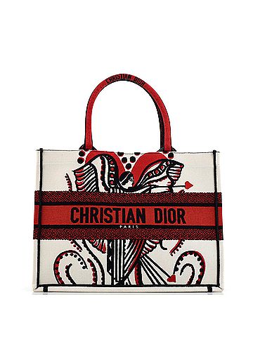 Christian Dior Christian Dior Book Tote Embroidered Canvas Medium  (view 1)