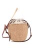 Chloé 100% Leather Tan Chloe Woody Basket Tote Woven Raffia Small  One size - photo 1