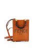 Fendi 100% Leather Brown Fendi Sunshine Shopper Tote Leather Mini  One size - photo 1