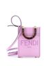 Fendi 100% Leather Purple Fendi Sunshine Shopper Tote Leather Mini  One size - photo 1
