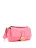 Fendi 100% Leather Pink Fendi Baguette NM Bag Zucca Embossed Leather Large  One size - photo 3
