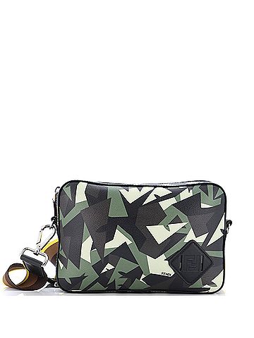 Fendi Fendi Camouflage Crossbody Messenger Bag Printed Leather  (view 1)