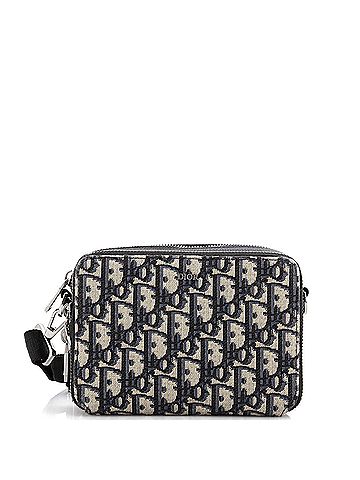 Christian Dior Christian Dior Double Zip Crossbody Pouch Oblique Canvas  (view 1)