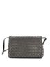 Bottega Veneta 100% Leather Gray Bottega Veneta Full Flap Crossbody Bag Intrecciato Nappa Mini  One size - photo 1
