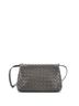 Bottega Veneta 100% Leather Gray Bottega Veneta Full Flap Crossbody Bag Intrecciato Nappa Mini  One size - photo 4