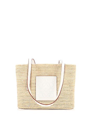 Loewe Loewe Square Basket Tote Woven Raffia Small  (view 1)