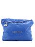 Chanel 100% Leather Blue Chanel 22 Chain Hobo Quilted Calfskin Medium  One size - photo 1