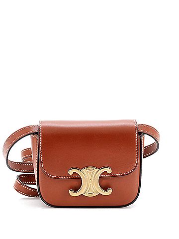 Céline Celine Triomphe Shoulder Bag Smooth Calfskin Mini  (view 1)