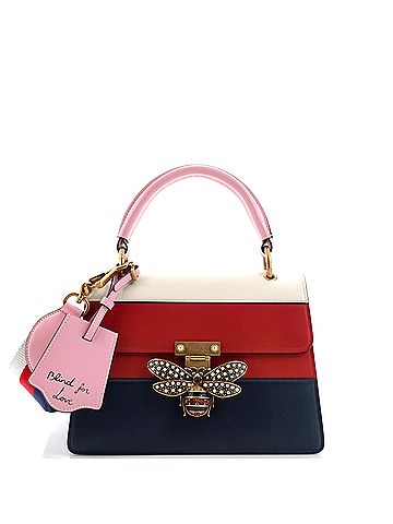 Gucci Gucci Queen Margaret Top Handle Bag Colorblock Leather Small  (view 1)