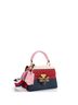 Gucci 100% Leather Gucci Queen Margaret Top Handle Bag Colorblock Leather Small  One size - photo 3