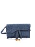 Christian Dior 100% Canvas Blue Christian Dior Saddle Slim Belt Pouch Logo Embroidered Oblique Canvas  One size - photo 1