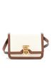 Burberry 100% Canvas Tan Burberry TB Flap Bag Canvas Mini  One size - photo 1