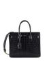 Saint Laurent 100% Leather Black Saint Laurent Sac de Jour NM Bag Crocodile Embossed Leather Baby  One size - photo 1