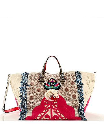 Christian Louboutin Christian Louboutin Caba Tote Motif Embroidered Jacquard Large  (view 1)