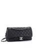 Chanel 100% Leather Black Chanel Easy Flap Bag Quilted Caviar Jumbo  One size - photo 3