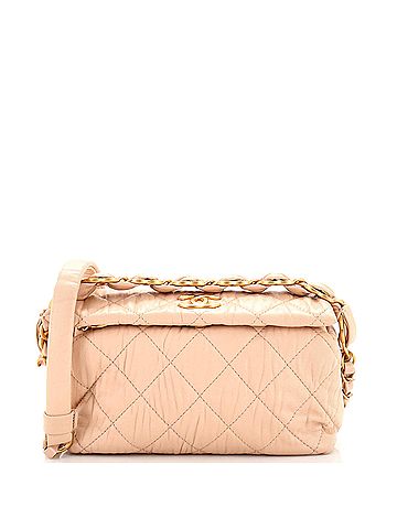 Chanel Chanel CC Links Hobo Quilted Crumpled Lambskin Small  (view 1)