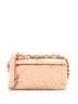 Chanel 100% Leather Tan Chanel CC Links Hobo Quilted Crumpled Lambskin Small  One size - photo 1
