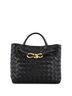 Bottega Veneta 100% Leather Black Bottega Veneta Andiamo Top Handle Bag Intrecciato Nappa Small  One size - photo 1