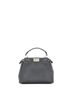 Fendi 100% Leather Gray Fendi Selleria Peekaboo Bag Leather Mini  One size - photo 4