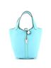 Hermès 100% Leather Blue Hermes Picotin Lock Bag Clemence PM  One size - photo 1