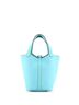Hermès 100% Leather Blue Hermes Picotin Lock Bag Clemence PM  One size - photo 4