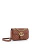 Gucci 100% Leather Brown Gucci GG Marmont Flap Bag Matelasse Leather Mini  One size - photo 3