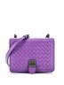 Bottega Veneta 100% Leather Purple Bottega Veneta Runway Accordion Shoulder Bag Intrecciato Nappa Small  One size - photo 1