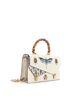 Gucci 100% Leather Tan Gucci Ottilia Top Handle Bag Painted Leather with Snakeskin Small  One size - photo 3
