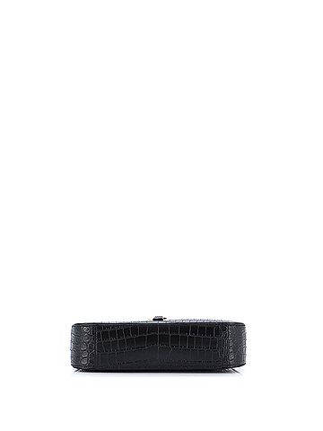 Saint Laurent Saint Laurent Le 5 a 7 Hobo Crocodile Embossed Leather Small  (view 2)