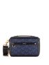 Versace 100% Coatead Canvas Blue Versace Zip Around Messenger Bag (Outlet) La Greca Signature Coated Canvas Small  One size - photo 1