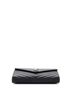 Saint Laurent 100% Leather Black Saint Laurent Classic Monogram Wallet on Chain Matelasse Chevron Leather Medium  One size - photo 2