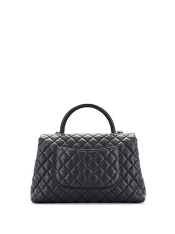 Chanel Chanel Coco Top Handle Bag Quilted Caviar Medium  (view 2)