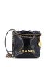 Chanel 100% Leather Black Chanel 22 Chain Hobo Quilted Calfskin Mini  One size - photo 1