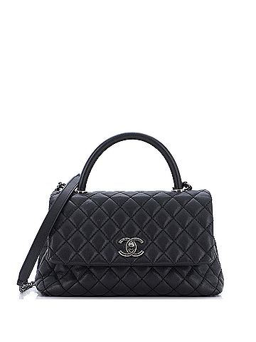 Chanel Chanel Coco Top Handle Bag Quilted Caviar Small  (view 1)