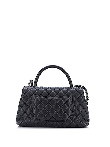 Chanel Chanel Coco Top Handle Bag Quilted Caviar Small  (view 2)