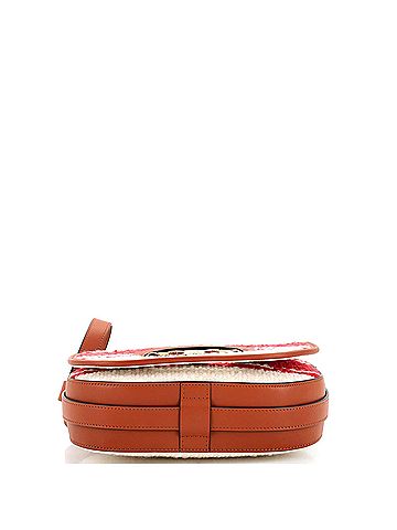 Céline Celine Maillon Triomphe Bag Tweed and Leather Medium  (view 2)