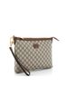 Gucci 100% Coatead Canvas Brown Gucci Interlocking G Patch Wristlet Messenger Bag GG Coated Canvas Small  One size - photo 3