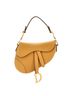 Christian Dior 100% Leather Yellow Christian Dior Saddle Handbag Leather Mini  One size - photo 1