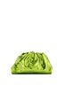 Bottega Veneta 100% Leather Green Bottega Veneta The Pouch Crinkled Metallic Patent  One size - photo 4