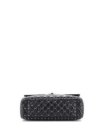 Valentino Garavani Valentino Garavani Rockstud Spike Flap Bag Quilted Leather Large  (view 2)