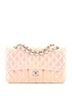 Chanel 100% Leather Pink Chanel Classic Double Flap Bag Quilted Iridescent Lambskin Medium  One size - photo 1
