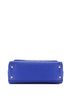Chanel 100% Leather Blue Chanel Coco Top Handle Bag Chevron Caviar Small  One size - photo 5