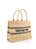 Christian Dior Tan Christian Dior Book Tote Cannage Embroidered Raffia Medium  One size - photo 3
