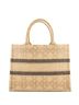 Christian Dior Tan Christian Dior Book Tote Cannage Embroidered Raffia Medium  One size - photo 4