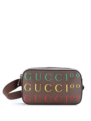 Gucci Gucci Aria 100th Anniversary Belt Bag Printed Leather  (view 1)